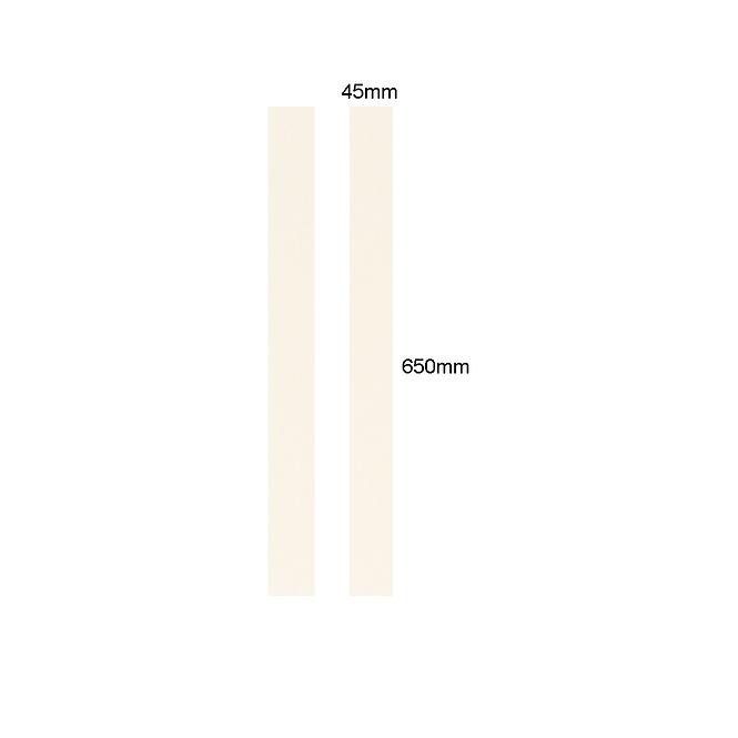 Furnir s ljepilom 1106 bijela 650x45x0,8mm 2kom