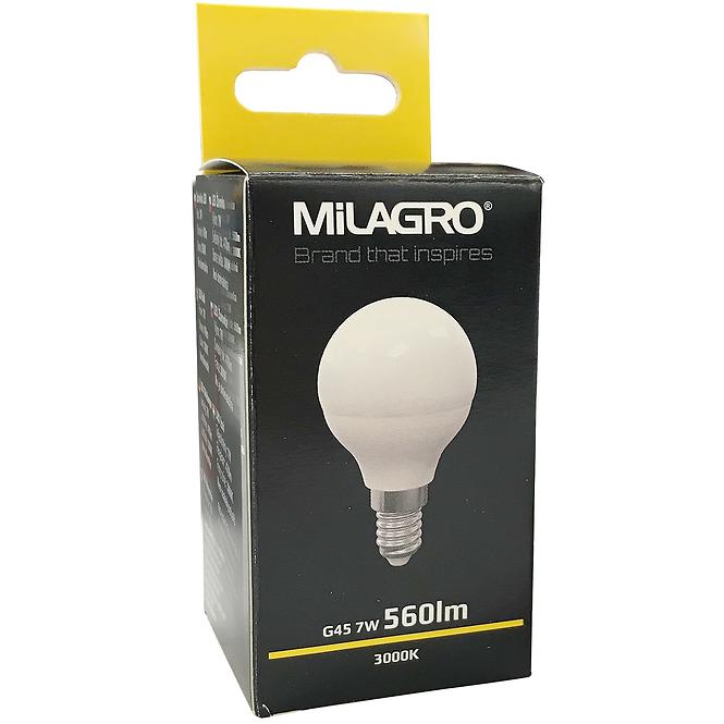 Žarulja LED glob 7W E14 3000K 392 Milagro