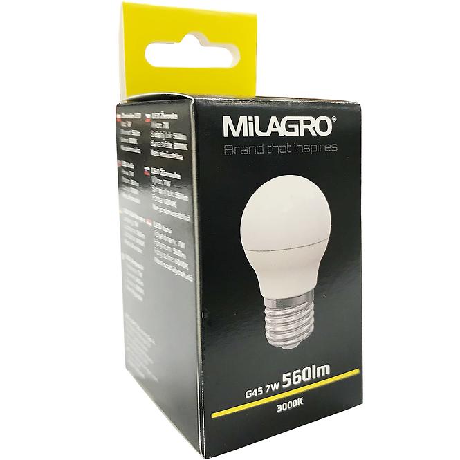 Žarulja LED glob 7W E27 3000K 398 Milagro