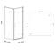 Tuš kut 100x100x190 Staklo Cire-Krom,4