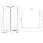 Tuš kut 80x80x190 Staklo Cire-Krom,4