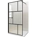 Tuš zid Walk-In Notte 100x195 crni profil