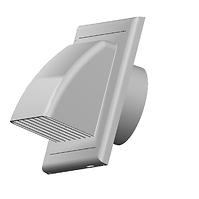 Ventilacijska rešetka za okruglu kanalicu fi125 KO125-30