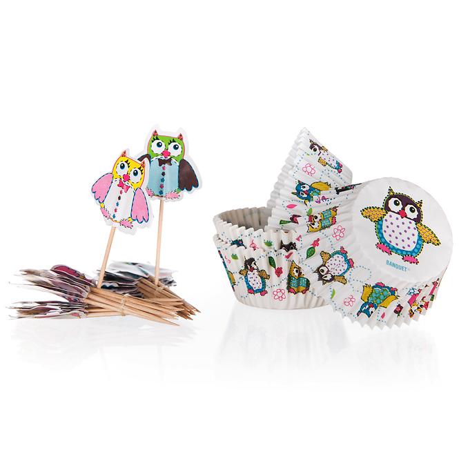 Set papirnatih kalupa za muffine 11,5cm 24+24kom 449003