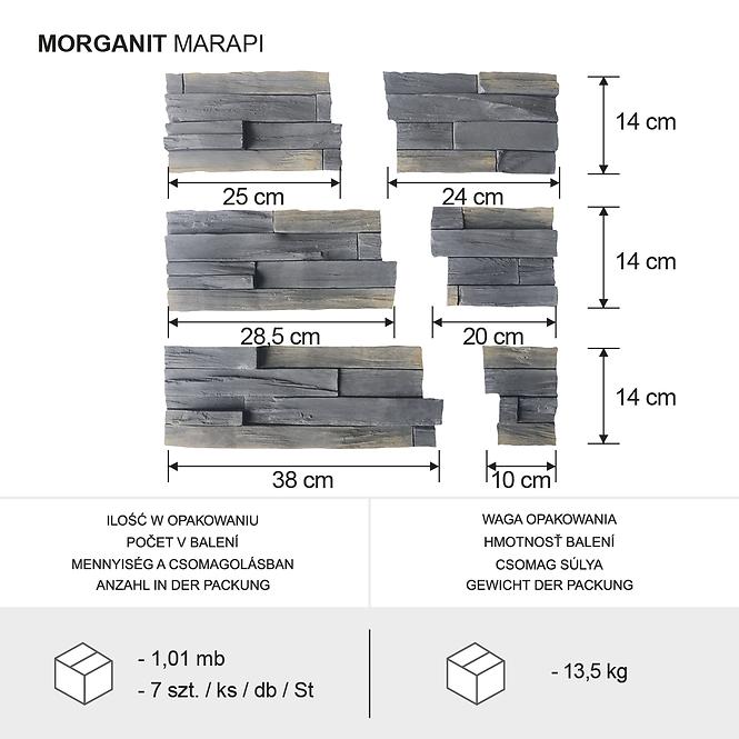 Kamen Morganit Marapi, pak=1,01bm
