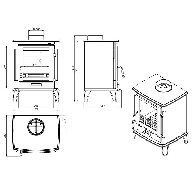 Kamin Erino 7kW