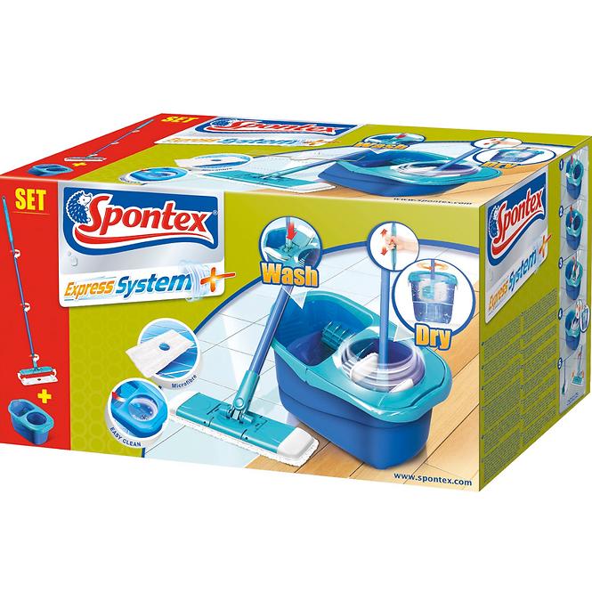 Express system+ okretni ravni mop s kantom