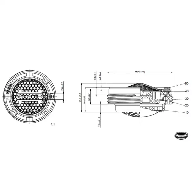 IM-P014 AERATOR ZA PRANJE/KUPKU M24,2