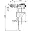 Dovodni bočni ventil s metalnim završetkom A16- 1/2