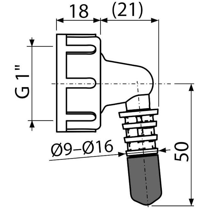 Koljeno set b1/8-16 P0048-ND