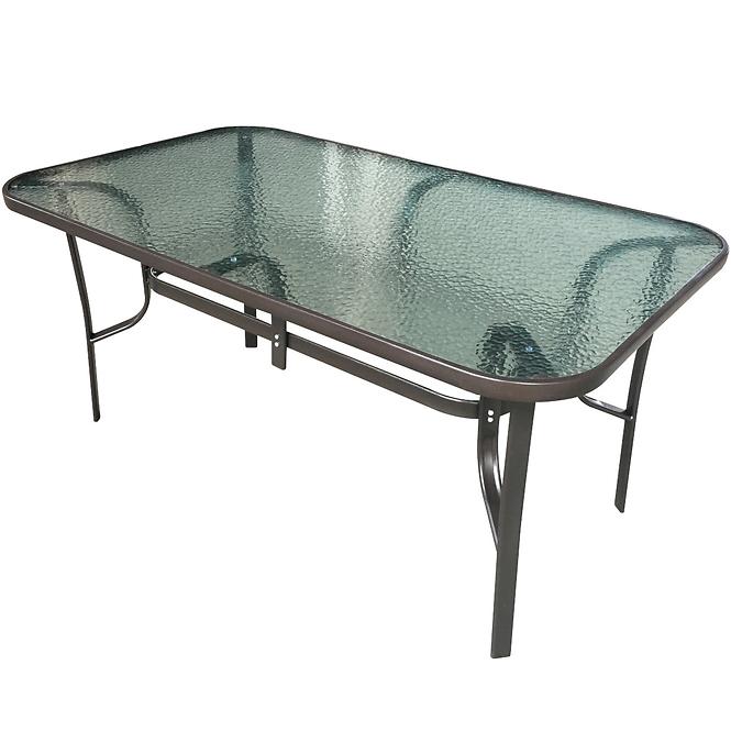 Stakleni stol MT6008 150x90x70 smeđa