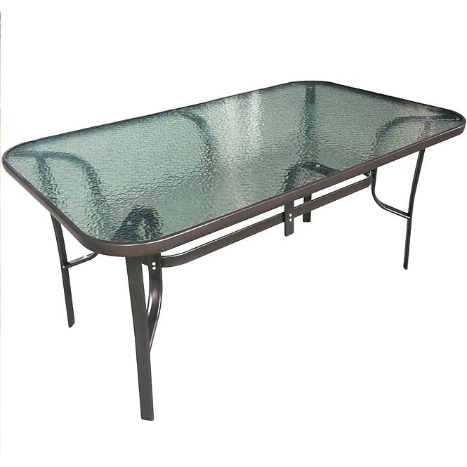 Stakleni stol MT6008 150x90x70 smeđa