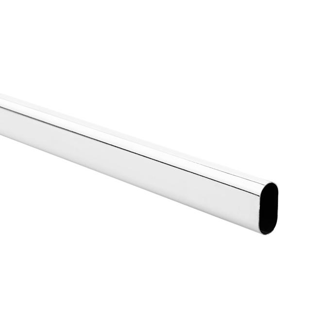 GARDEROBNA CIJEV 30X15X1200MM, KROMIRANA