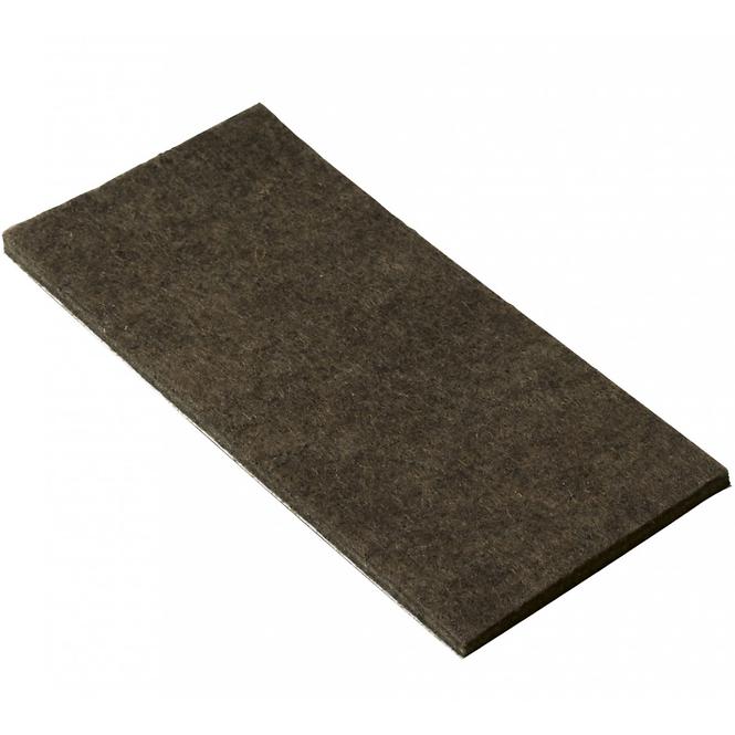 ULOŽAK OD FILCA 50X100MM, SAMOLJEPLJIVI, SMEĐI, 2 KOM
