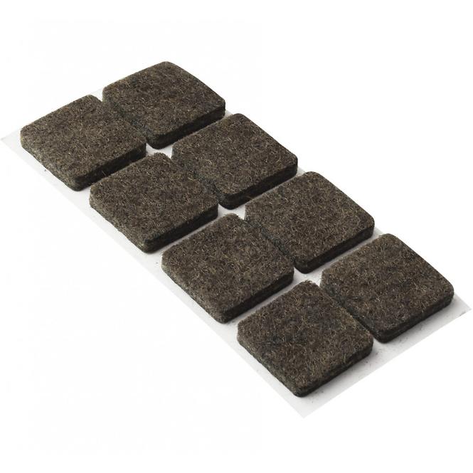 FILC JASTUČIĆI 20X20MM, SAMOLJEPLJIVI, SMEĐI, 8 KOM