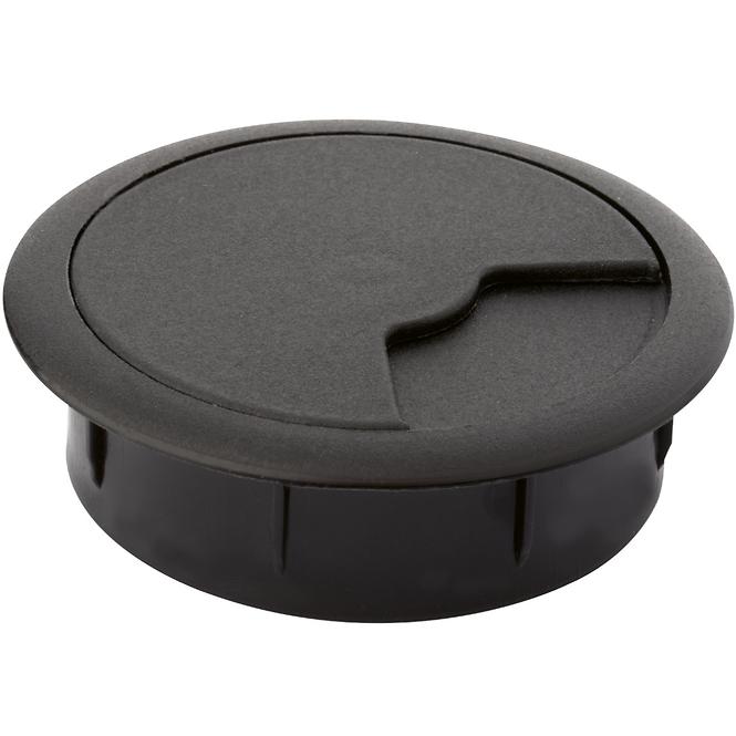 OTVOR ZA KABEL, O 60 MM, PLASTIKA, CRNA