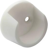 LEŽAJ ORMARSKE CIJEVI O 25MM, PLASTIČNI, BIJELI, 2 KOM