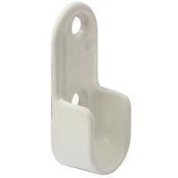 LEŽAJ ZA CIJEV OVALNOG ORMARA 30X15MM, BIJELI, 2 KOM