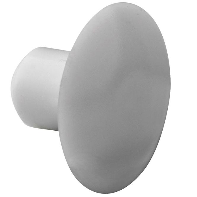 POKLOPAC O 5MM, PLASTIČNI, BIJELI, 10 KOM