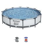 Bazen s metalnom konstrukcijom i pumpom Steel Pro Max, okrugli, 366 x 76cm, 56416
