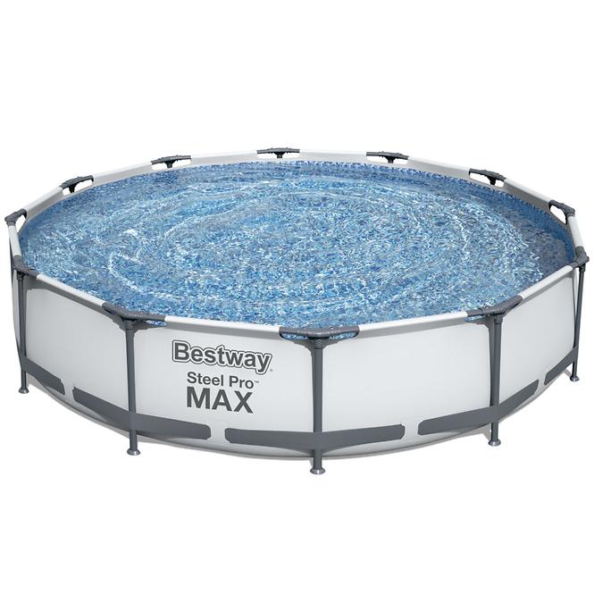 Bazen s metalnom konstrukcijom i pumpom Steel Pro Max, okrugli, 366 x 76cm, 56416