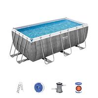 Bazen s metalnom konstrukcijom i pumpom Power Steel, pravokutni, 412 x 201 x 122 cm, 56722