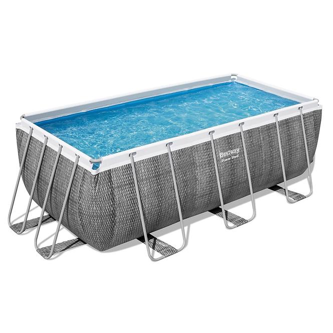 Bazen s metalnom konstrukcijom i pumpom Power Steel, pravokutni, 412 x 201 x 122 cm, 56722