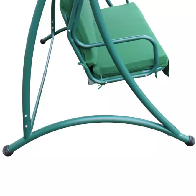 Vrtna ljuljačka s jastukom zelena