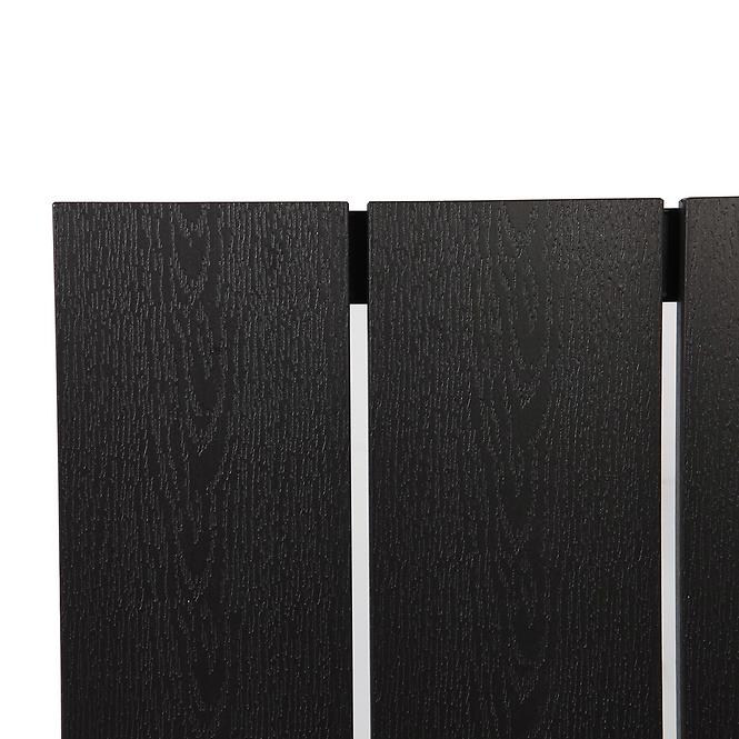 Stol polywood srebrno/crni 150x9
