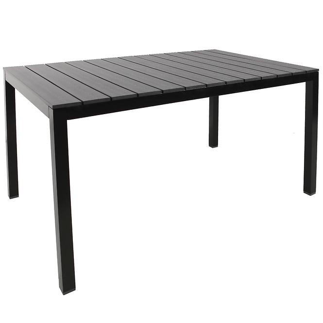 Stol polywood crni 150x90 cm