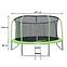 Trampolin s ljestvama 427cm zelena,2