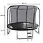 Trampolin s ljestvama 305cm/10FT SP10464L2-L crna,2