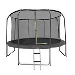 Trampolin s ljestvama 366cm crna