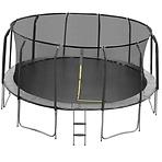Trampolin s ljestvama 457cm crna