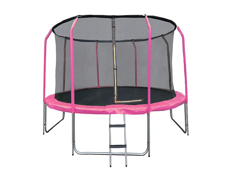 Trampolin s ljestvama 366cm/12FT SP12472L2-L roza