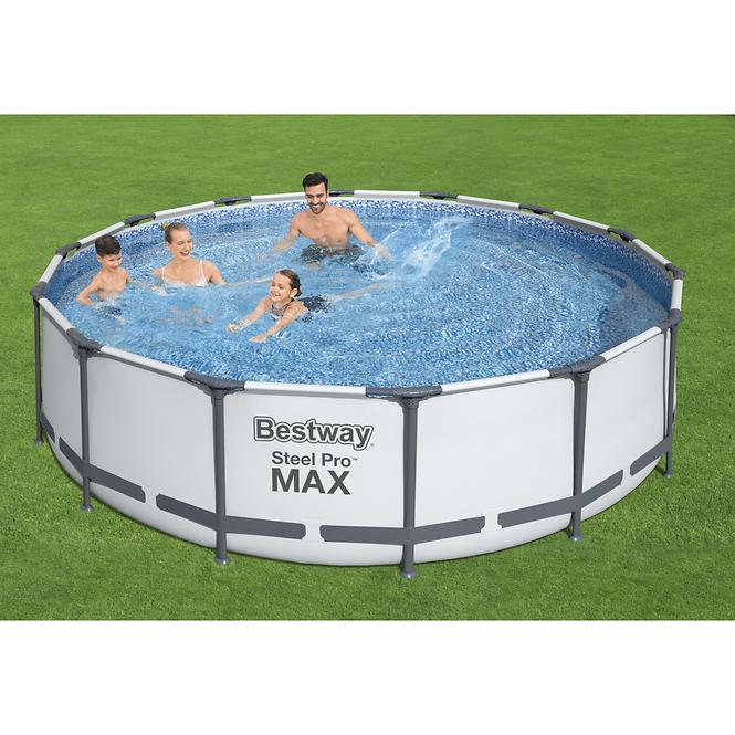 Bazen s metalnom konstrukcijom i pumpom Steel Pro Max, okrugli, 427m x 107 cm, 56950