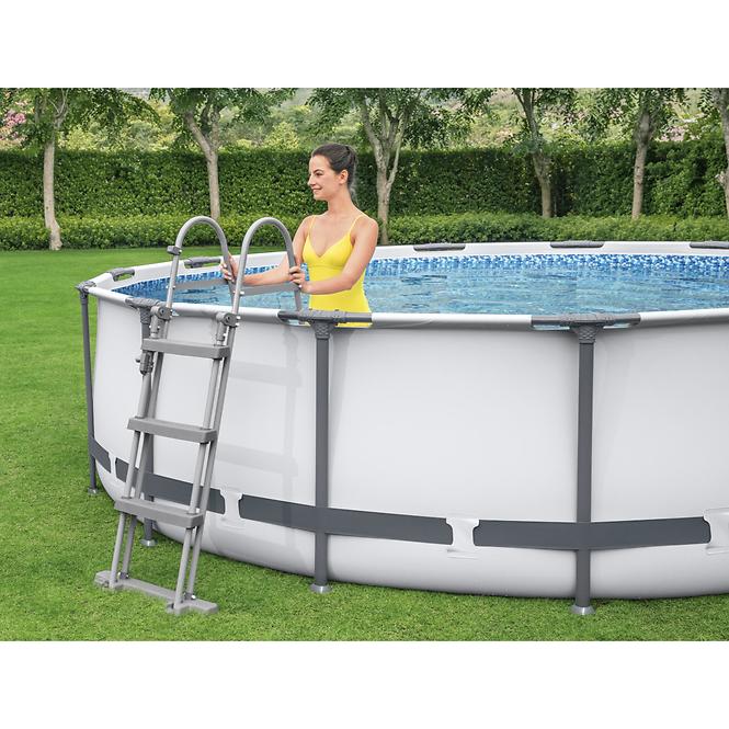 Bazen s metalnom konstrukcijom i pumpom Steel Pro Max, okrugli, 427m x 107 cm, 56950