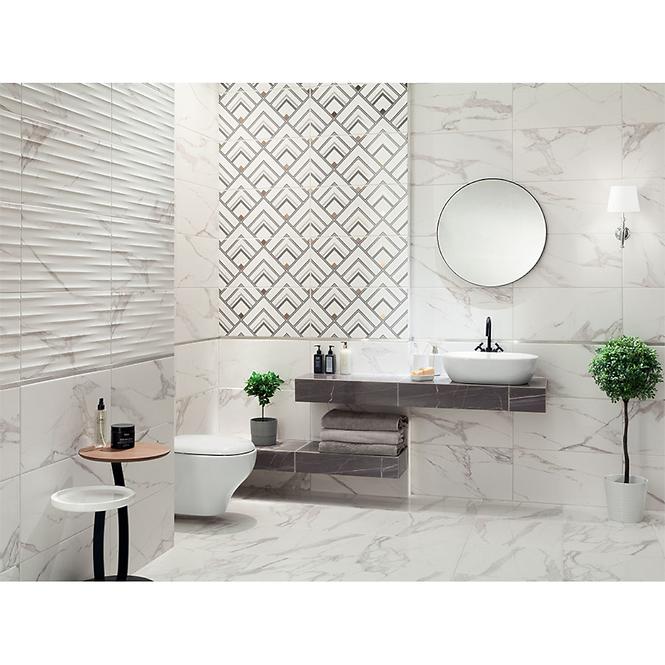 Glazirana zidna pločica Bonella White Str. 30,8/60,8