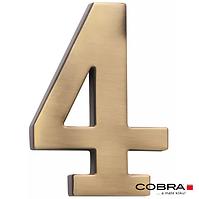 Broj „4” - 5 cm brušeno smeđa