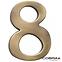 Broj „8” - 5 cm brušeno smeđa