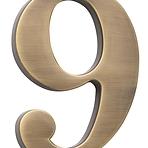 Broj „9” - 5 cm brušeno smeđa