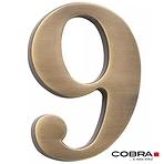 Broj „9” - 5 cm brušeno smeđa