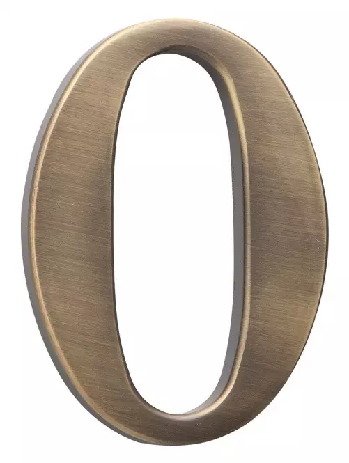 Broj „0” - 10 cm brušeno smeđa
