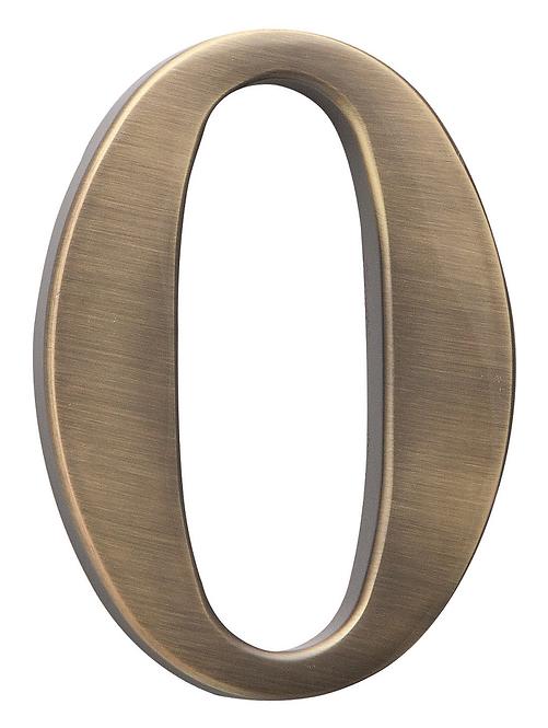 Broj „0” - 10 cm brušeno smeđa