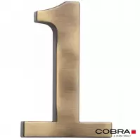 Broj „1” - 10 cm brušeno smeđa