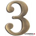 Broj „3” - 10 cm brušeno smeđa
