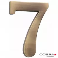 Broj „7” - 10 cm brušeno smeđa