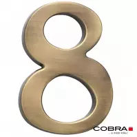 Broj „8” - 10 cm brušeno smeđa