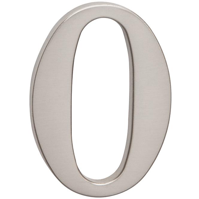 Broj „0” - 5 cm nikal mat