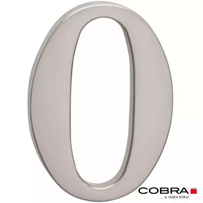 Broj „0” - 5 cm nikal mat